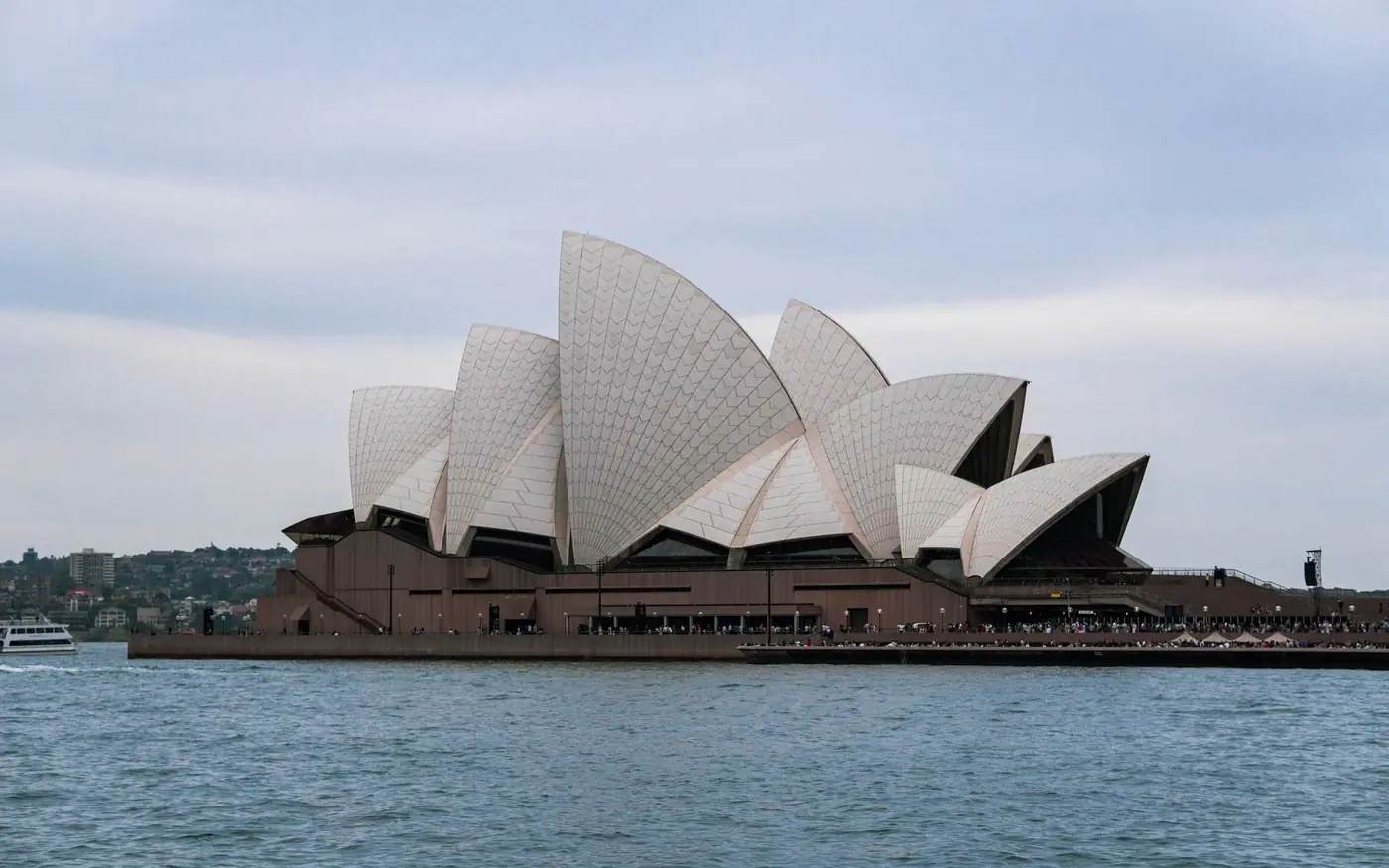 Sydney Opera House seen from the harbour in Sydney, Australia