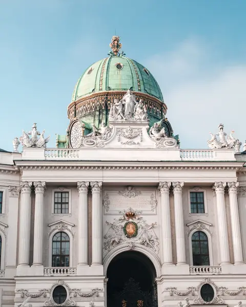 Hofburg Palace dome and facade in Vienna, Austria